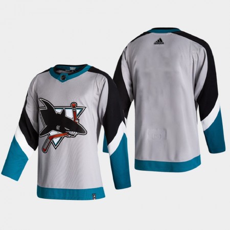 San Jose Sharks Blank 2020-21 Reverse Retro Authentic Shirt - Mannen